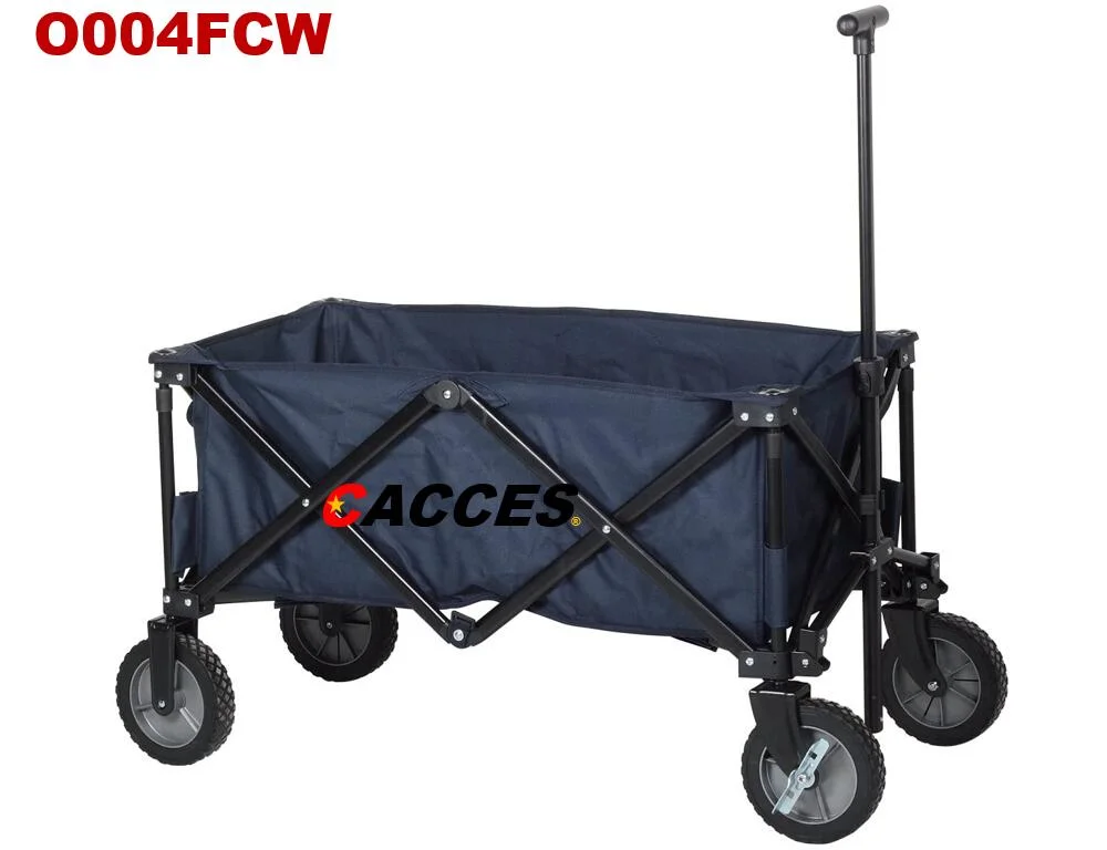 Foldaway Trolley Foldable Large Capacity 100kg,Collapsible Camping Wagon,Foldable Pull Wagon,4 Wheel Festival Trolley,Portable Hand Cart,Transport Utility Cart