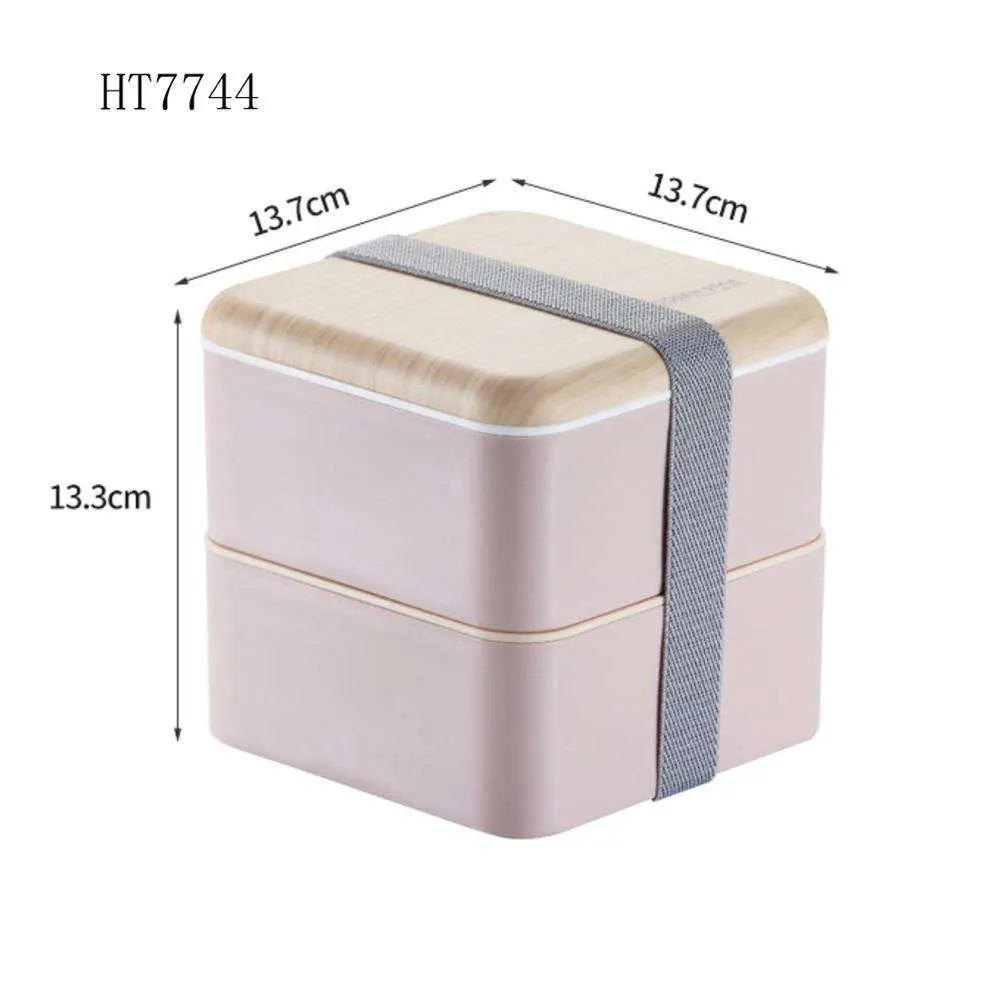 Japanese Style Eco Friendly Portable Plastic Bento Lunch Box Food Packaging Lunch Box