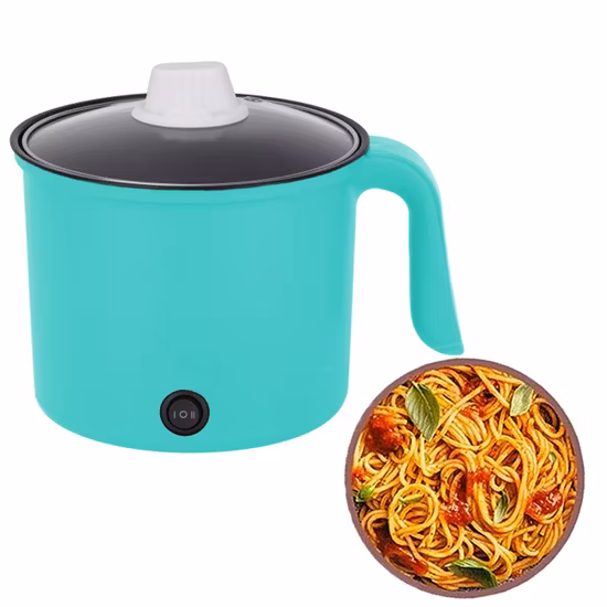 Multifunktionaler elektrischer kleiner Antihaft-Herd, Bratpfanne, Wok, heißer Topf zum Kochen von Reis, gebratenen Nudeln, Eintopf, Suppe, gedämpfter Fisch, gekochtes Ei