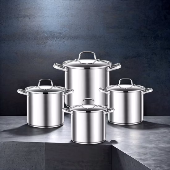 Top-Seller bei Amazon 2022: Töpfe und Pfannen, antihaftbeschichteter Aluminium-Kasserolle in roter Farbe, individueller New Home Kitchen-Kochgeschirr-Suppentopf mit Induktionsboden