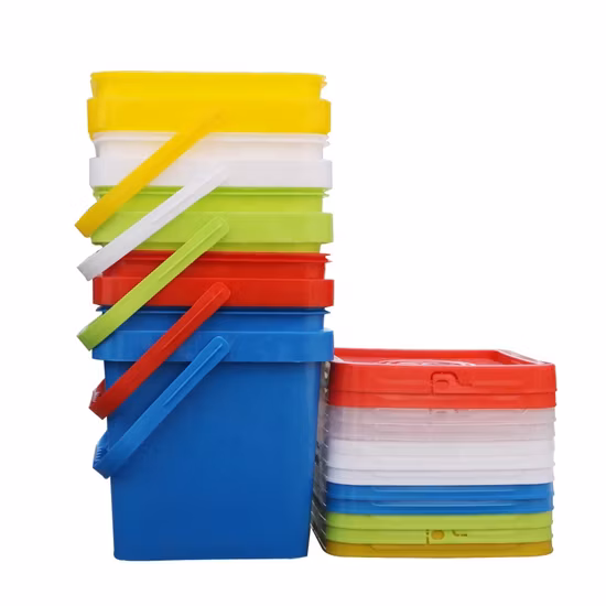 Quadratischer Mehrzweck-Verpackungseimer aus PP-Material aus Kunststoff